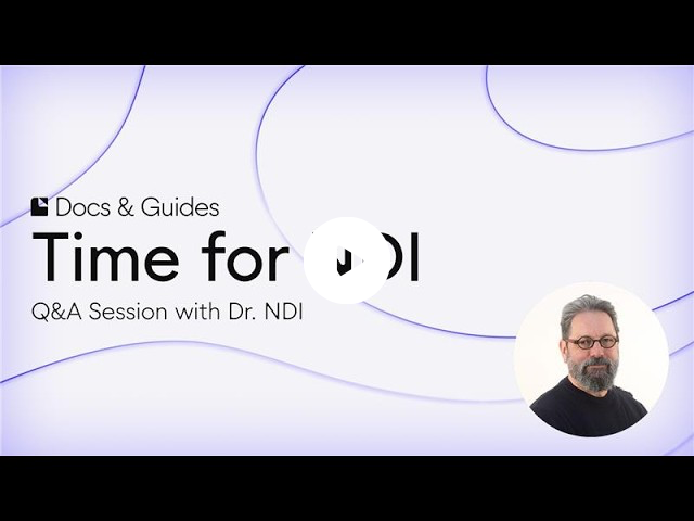 Time for NDI - Q&A Session with Dr. NDI